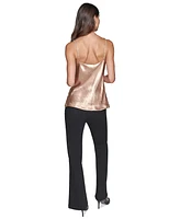 Karl Lagerfeld Paris Women's Hammered Satin Camisole