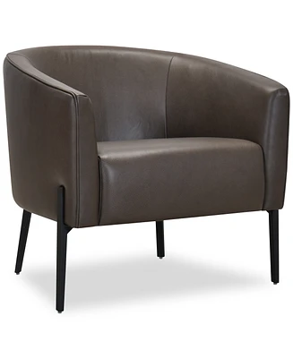 Niebee 31" Leather Accent Chair, Created for Macy's