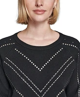 Karl Lagerfeld Paris Women's Embellished Sweater