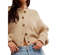 Free People Women's Lila Slouchy Cropped Cardigan