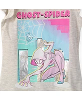 Spider-Man Girls Marvel Ghost-Spider T-Shirt and Leggings Outfit Set to