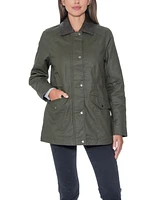 Sebby Collection Women's Waxy Cotton Anorak Jacket