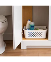 Iris 6 Pack Storage Basket, White
