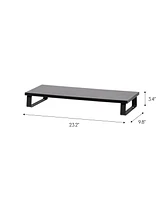 Iris 1 Tier Computer Monitor Stand, Black