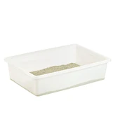 Iris Usa Large Open Top Cat Litter Tray, Sturdy Comfortable Easy to Clean