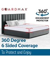 Guardmax Waterproof and Zippered Terry Cotton Mattress Encasement - King Size - White