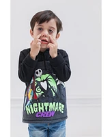 Disney Boys Nightmare Before Christmas Jack Skellington Oogie Boogie Sally Fleece Quarter Zip Hoodie