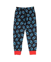 Dc Comics Boys Justice League Superman Batman Christmas Pullover Pajama Shirt and Pants Sleep Set