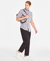 Alfani Men's Short-Sleeve Modern Stretch Dobby Shirt, Created for Macy's