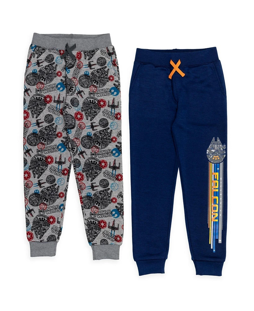 Starwars Boys Star Wars Fleece 2 Pack Jogger Pants to