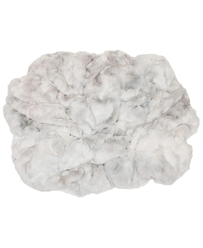 Chanasya Premium Wolf Faux Fur Throw Blanket - Soft