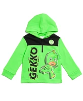 Pj Masks Boys Catboy Gekko Owlette Fleece Half Zip Hoodie to