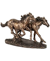 Kensington Hill Horses Running Wild 8 1/2" High Statue