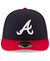 New Era Men's Navy/Red Atlanta Braves National Baseball Hall of Fame Low Profile 59FIFTY Fitted Hat