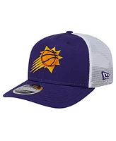 New Era Men's Purple/White Phoenix Suns Trucker 9SEVENTY Coolera Stretch-Snap Hat