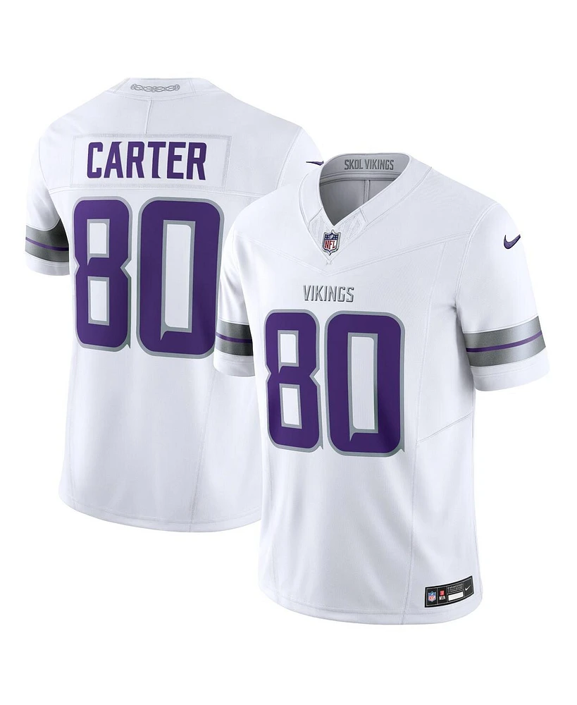 Nike Men's Cris Carter White Minnesota Vikings Alternate Vapor F.u.s.e. Retired Player Limited Jersey