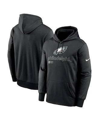 Nike Men's Black Philadelphia Eagles Performance Pullover Hoodie