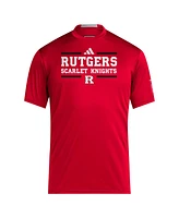 Adidas Men's Rutgers Scarlet Knights 2024 Sideline Aeroready T-Shirt