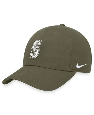 Nike Men's Olive Seattle Mariners Club Adjustable Hat