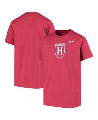 Nike Big Boys and Girls Crimson Harvard Logo T-Shirt