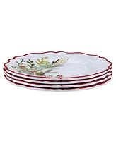 Certified International Christmas Gatherings Salad Plates, Set of 4