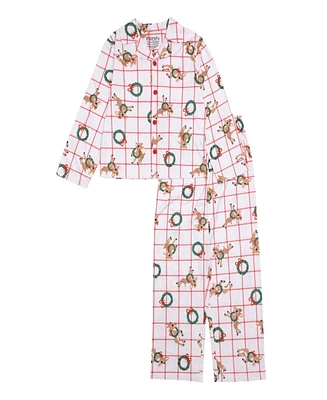 Rudolph Big Boy Holiday Sibling Sleep Collared 2-Piece Set