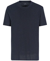 A|X Armani Exchange Men's Allover Logo Print T-Shirt