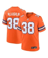 Nike Men's Jaleel McLaughlin Orange Denver Broncos Mile High Collection 1977 Throwback Player Game Jersey