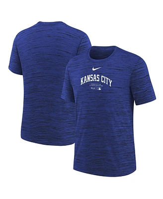 Nike Big Boys and Girls Royal Kansas City Royals Authentic Collection Practice Performance T-Shirt