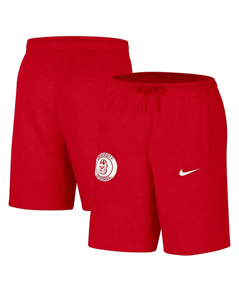 Nike Men's Red Georgia Bulldogs Logo Shorts