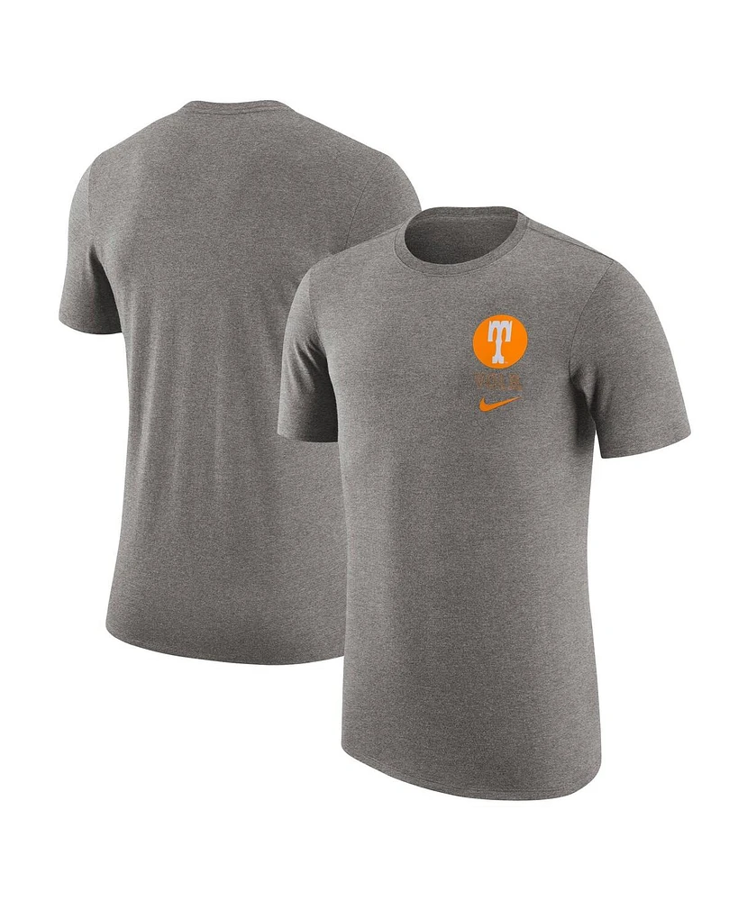 Nike Men's Heather Gray Tennessee Volunteers Retro Tri-Blend T-Shirt