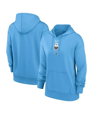 Nike Women's Blue Milwaukee Brewers City Connect Practice Performance Pullover Hoodie