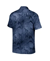 Tommy Bahama Men's Navy Seattle Mariners Coast Luminescent Fronds IslandZone Button-Up Camp Shirt