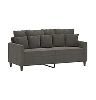 vidaXL 2-Seater Sofa Dark 55.1" Velvet