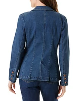 Gloria Vanderbilt Women's Fitted Denim Blazer