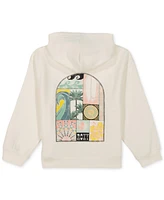 Roxy Big Girls Evening Hike Oversized-Fit Printed Full-Zip Fleece Hoodie