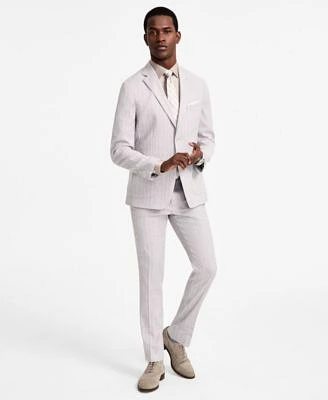 Calvin Klein Mens Slim Fit Linen Suit Separate