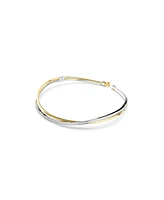 Swarovski Hyperbola Round Cut, White, Mixed Metal Finish Choker