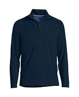 Lands' End Big & Tall Long Sleeve Raglan Social Active Quarter Zip