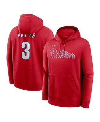 Nike Men's Bryce Harper Red Philadelphia Phillies Player Name Number Club Pullover Hoodie