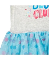Blue's Clues & You! Blues Clues & You! Girls Tulle Short Sleeve Dress Todler| Child