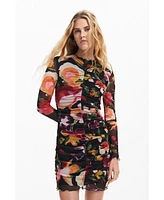 Desigual Women's Short floral dress