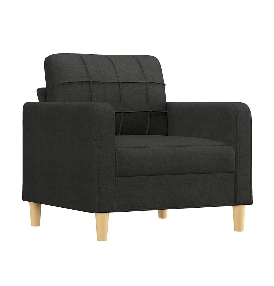 vidaXL Sofa Chair Black 23.6" Fabric