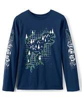 Lands' End Boys Long Sleeve Graphic Tee