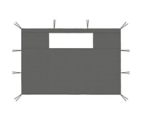 Gazebo Sidewalls with Windows 2 pcs Anthracite