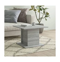 vidaXL Coffee Table Gray Sonoma 21.9"x21.9"x15.7" Engineered Wood