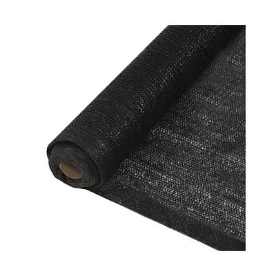 vidaXL Privacy Net Hdpe 4.9'x32.8' Black