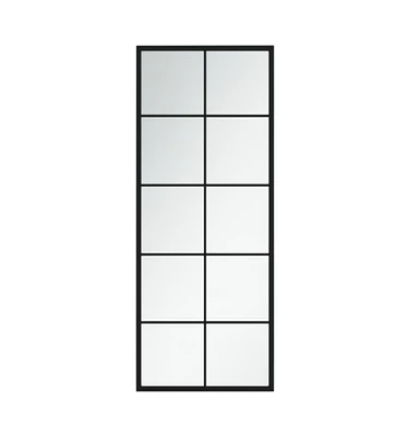 vidaXL Wall Mirror Black 39.4"x15.7" Metal