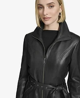 Andrew Marc Women's Tatum Belted Leather Jacket