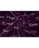 Chanasya Premium Healing Warm Hugs Caring Gift Blanket - for Positive Energy Love Support Comfort Strength Cancer Chemo Surgery Get Well